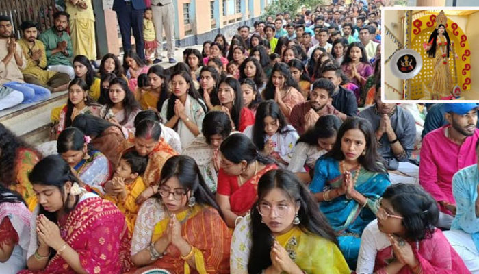 যথাযথ ধর্মীয় ভাবগাম্ভীর্যে চাঁদপুর সরকারি কলেজে সরস্বতী বন্দনা ১৪৩০ উদযাপন