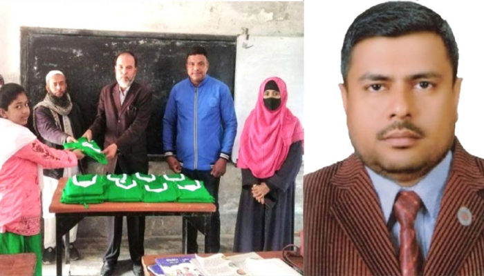 চাঁদপুরের হামানকর্দি উবি’র সভাপতির অর্থায়নে শিক্ষার্থীরা পেল স্কুল ড্রেস