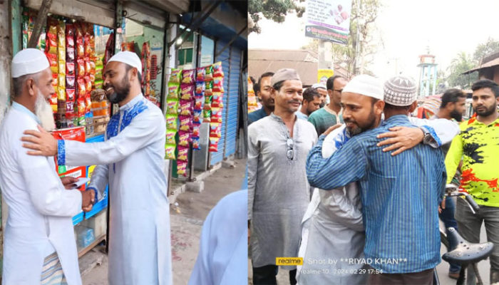 মাছঘাট ও লঞ্চঘাট উপজেলা চেয়ারম্যান প্রার্থী অ্যাড হুমায়ুন কবির সুমনের গণসংযোগ
