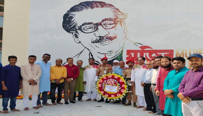 চাঁসকে জাতির পিতা বঙ্গবন্ধু শেখ মুজিবুর রহমানের ১০৪তম জন্মবার্ষিকী যথাযোগ্য মর্যাদায় উদযাপন