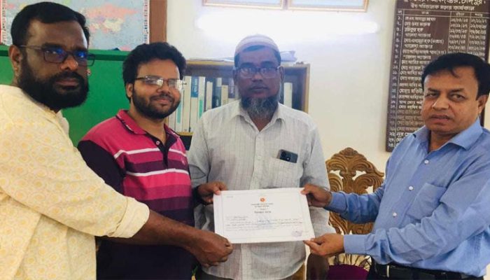 যুব উন্নয়নের নিবন্ধন পেল অঙ্গীকার বন্ধু সংগঠন