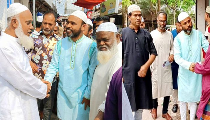 বাবুরহাট ও শাহতলীতে চেয়ারম্যান প্রার্থী অ্যাড. হুমায়ুন কবির সুমনের ব্যাপক গণসংযোগ