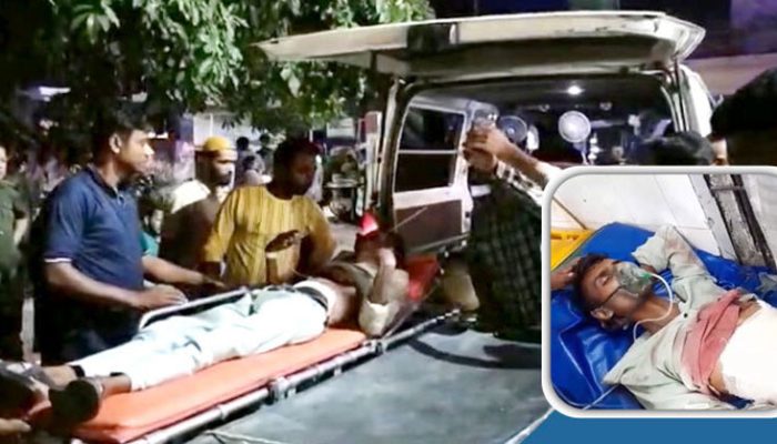 চাঁদপুরে থানায় নিজের পেটে ছুরি ঢুকিয়ে দিলেন যুবক
