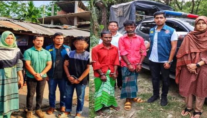 শাহরাস্তিতে ৩ মাদক সেবীকে দন্ড