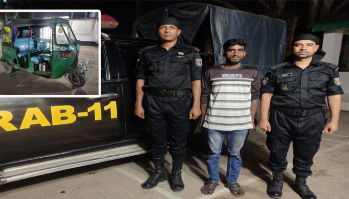 কুমিল্লায় ১০ কেজি গাঁজা ও সিএনজি সহ ১ মাদক ব্যবসায়ী র‌্যাবের হাতে গ্রেফতার