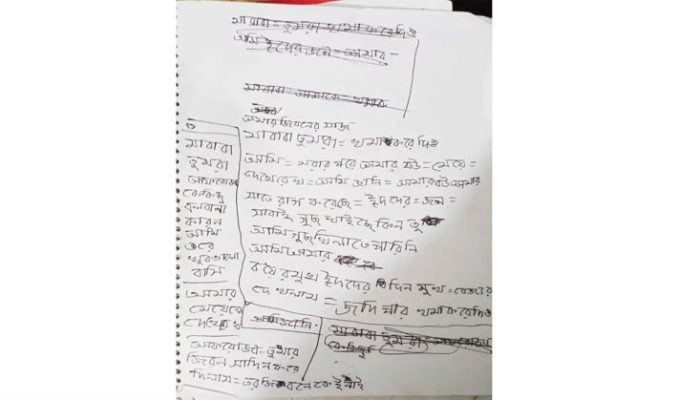 ঈদে স্ত্রীকে মাংস কিনে খাওয়াতে না পেরে চিরকুট লিখে আত্মহত্যা