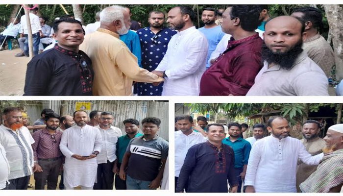 বিভিন্ন ইউনিয়নে চেয়ারম্যান প্রার্থী অ্যাড. হুমায়ুন কবির সুমনের গণসংযোগ