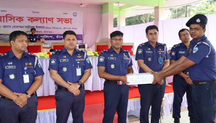 টানা চতুর্থ বার চাঁদপুরের শ্রেষ্ঠ এএসআই ফরিদগঞ্জ থানার সাদ্দাম