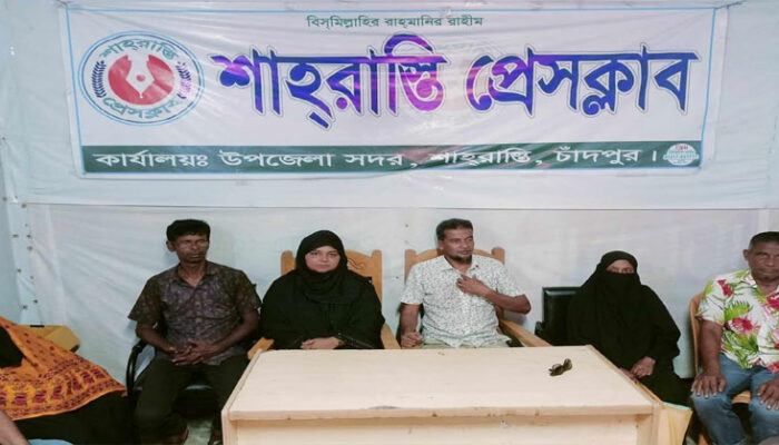শাহরাস্তিতে সাংবাদিকদের সাথে মহিলা ভাইস চেয়ারম্যান প্রার্থী নাজমুন নাহার স্বপ্নার মতবিনিময়