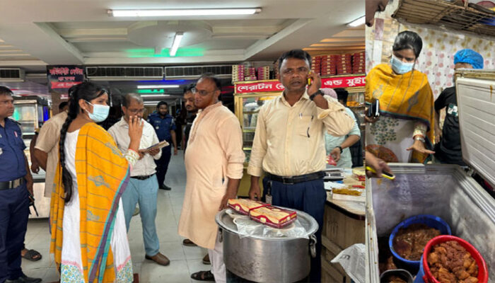 হাজীগঞ্জে ৭টি খাবার হোটেলকে ৫৩ হাজার টাকা জরিমানা