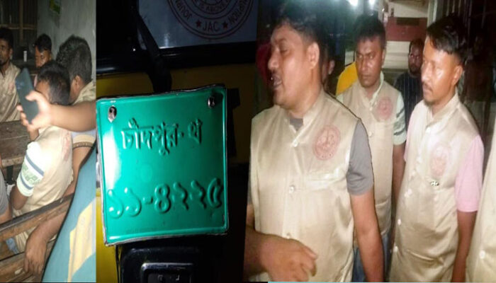 চাঁদাবাজির চেষ্টাকালে চাঁদপুরে স্থানীয়দের হাতে ৫ ভুয়া ডিবি পুলিশ আটক