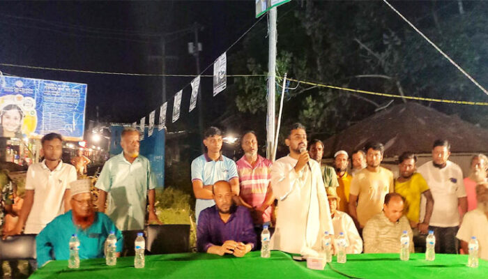 শাহরাস্তির ২ ইউপিতে আনারস প্রতীকের চেয়ারম্যান প্রার্থী ওমর ফারুক রুমির গণসংযোগ ও পথসভা