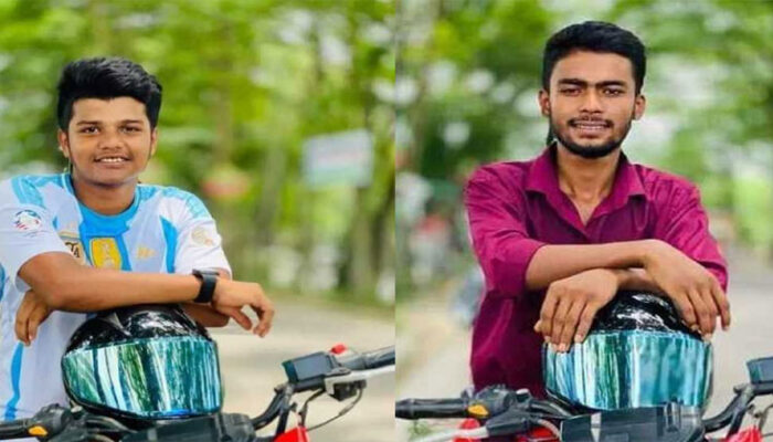 বেপরোয়া গতি, চাঁদপুরে মোটরসাইকেল দুর্ঘটনায় প্রা’ণ গে’ল দুই বন্ধুর