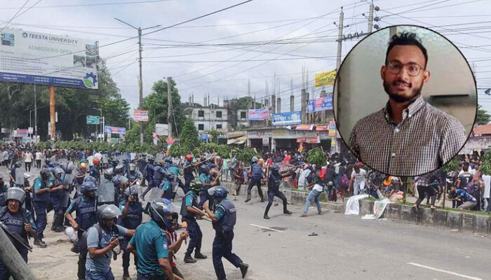 রংপুরে আন্দোলনকারী এক শিক্ষার্থী নি’হ’ত