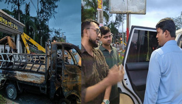 হাজীগঞ্জ পৌরসভা পরিদর্শন করলেন জেলা প্রশাসক, পুলিশ সুপার ও সেনাকর্মকর্তারা