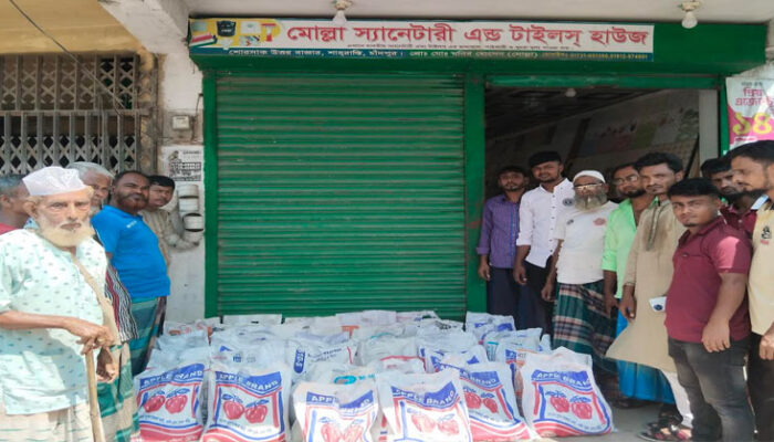 শাহরাস্তিতে সূচীপাড়া উত্তর ইউনিয়ন বিএনপি’র উদ্যোগে বন্যাদূর্গতদের মাঝে ত্রাণ বিতরণ