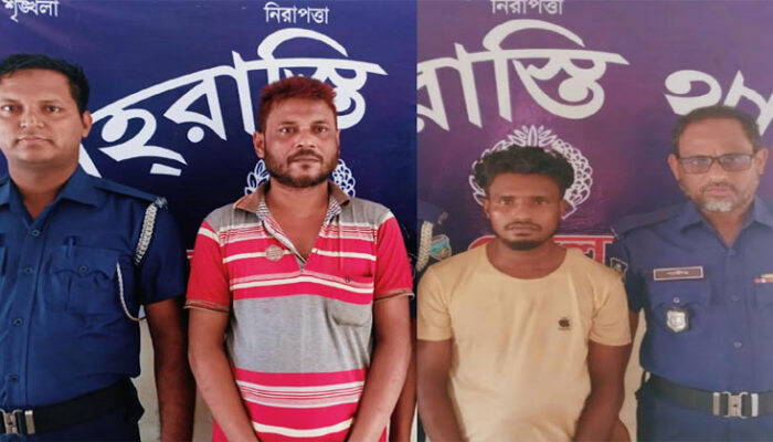 শাহরাস্তিতে চুরি ও মাদক মামলায় দুইজন আটক 