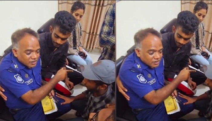 সেই পুলিশ কর্মকর্তার কাছে ক্ষমা চাইলেন শিক্ষার্থীরা
