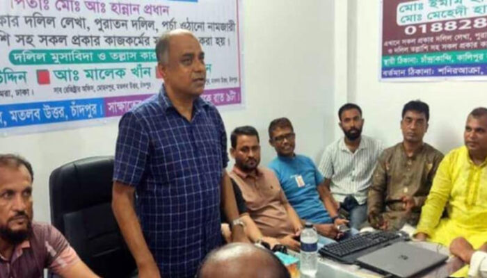 মতলব উত্তরে দলিল লিখক মেহেদি হাসান আশিকের অফিস উদ্বোধন