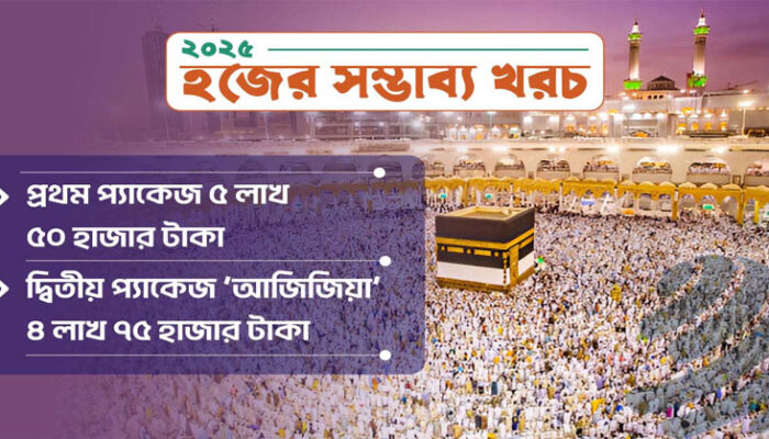 আগের চেয়ে খরচ কমিয়ে হজের প্যাকেজ ঘোষণা