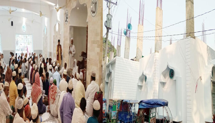 কচুয়ায় দৃষ্টিনন্দন ফাতেমা জামে মসজিদের উদ্বোধন
