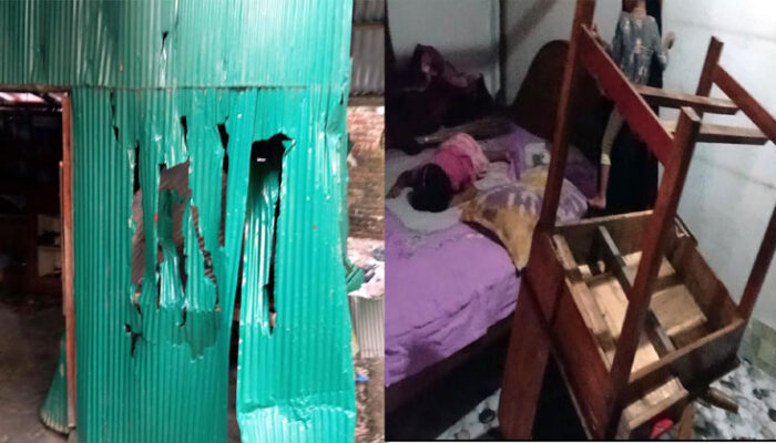 কচুয়ায় দুর্বৃত্তদের হামলায় বাড়িঘর ভাঙচুরের অভিযোগ