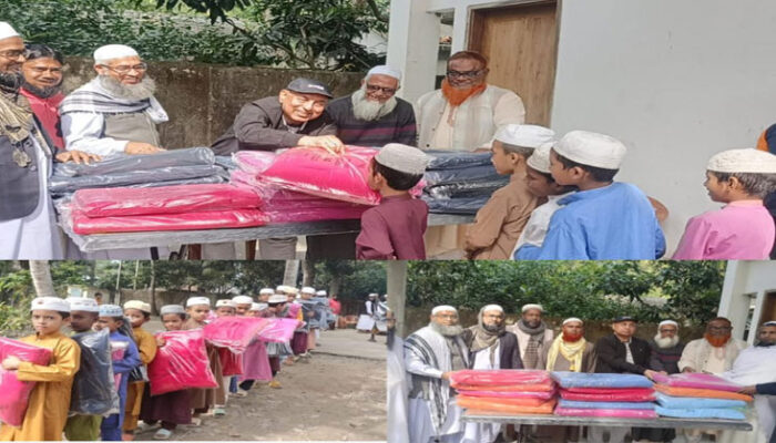 মতলব উত্তরে আহসান গ্রুপের পক্ষ থেকে ২৫ মাদ্রাসায় কম্বল বিতরণ