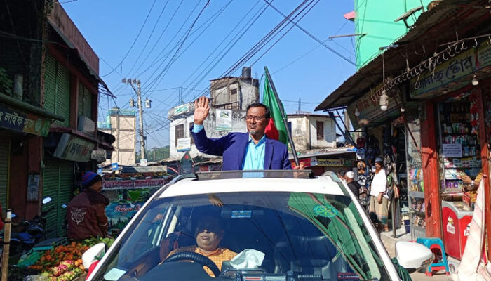 হাজীগঞ্জ-শাহরাস্তিতে ৬.৫ কিলোমিটার বিএনপির বর্ণাঢ্য বিজয় র‍্যালি