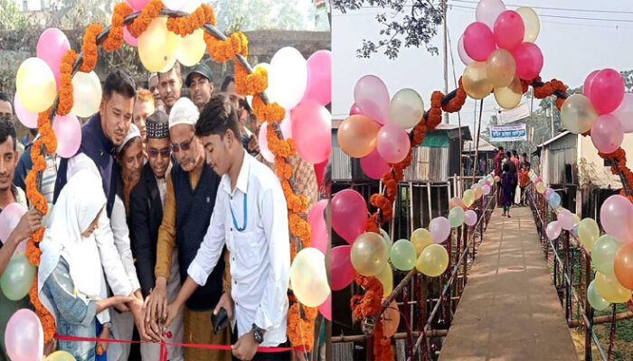 নিজ অর্থায়নে ব্রিজ করে দুই উপজেলার প্রশাংসা কুড়াচ্ছেন প্রবাসী দুলাল