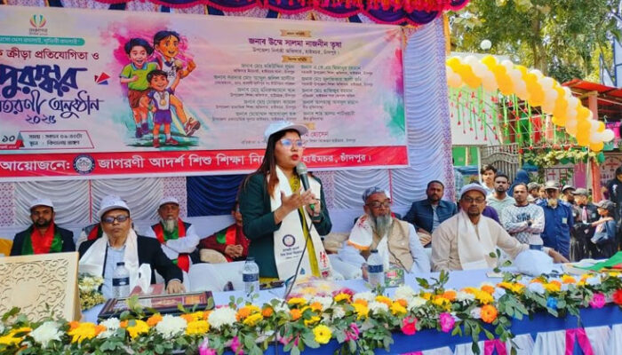 জাগরনী আদর্শ শিশু শিক্ষা নিকেতন স্কুলে পুরস্কার বিতরণ অনুষ্ঠিত