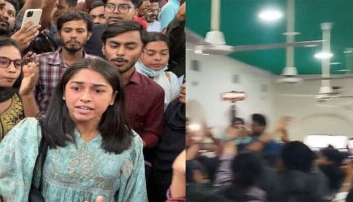 ঢাবিতে বৈষম্যবিরোধীদের দুই পক্ষের হট্টগোল