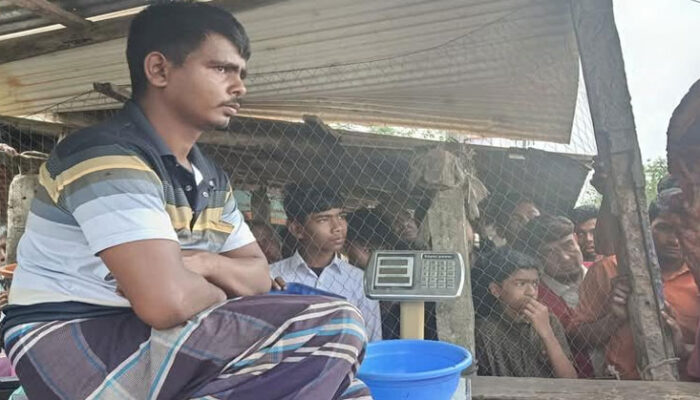 শাহরাস্তিতে মরা গরুর মাংস বিক্রির দায়ে বিক্রেতাকে অর্থদন্ড
