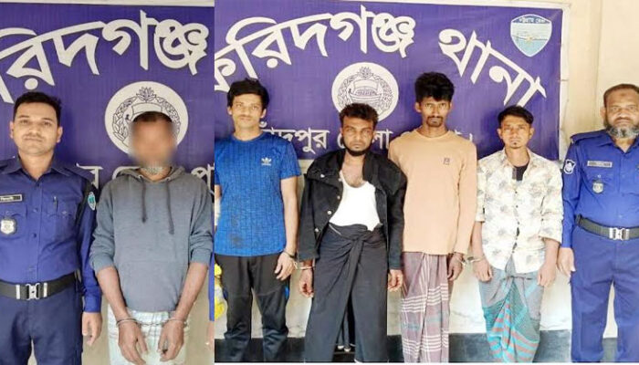 যৌথ বাহিনীর অভিযানে ফরিদগঞ্জে আটক ৫