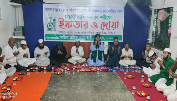 ফরাজীকান্দি দরবারে এতিম ও হাফেজদের নিয়ে সোহেল পাটোয়ারীর ইফতার