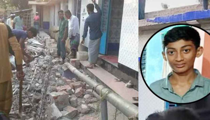 মসজিদের পিলার ধসে কিশোরের মৃ ত্যু