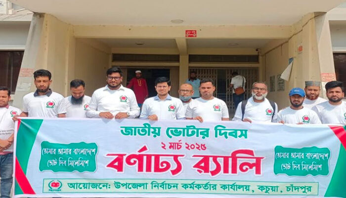 কচুয়ায় সপ্তম জাতীয় ভোটার দিবস পালিত