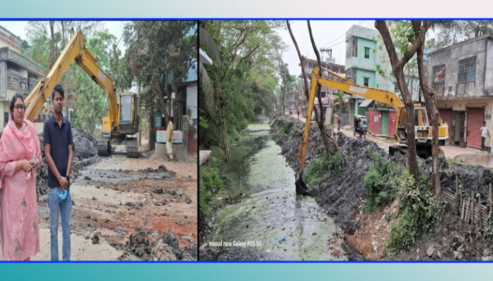 শাহরাস্তি মেহের গোদা খালের সংস্কার করে প্রশংসায় ভাসছেন ইউএনও নিগার