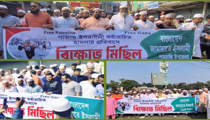 শাহরাস্তিতে জামায়াতে ইসলামের বিক্ষোভ