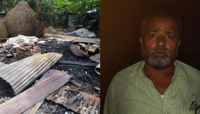 মাদকের বিরুদ্ধে অবস্থান নেওয়ায় শাহরাস্তিতে বিএনপি নেতার দোকানে আগুন
