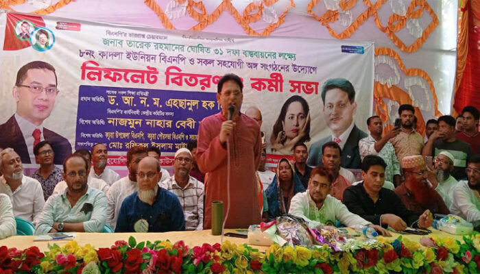 তারেক রহমানের নেতৃত্বে ফ্যাঁসিবাদ মুক্ত বাংলাদেশ গঠন করা হবে : এহসানুল হক মিলন