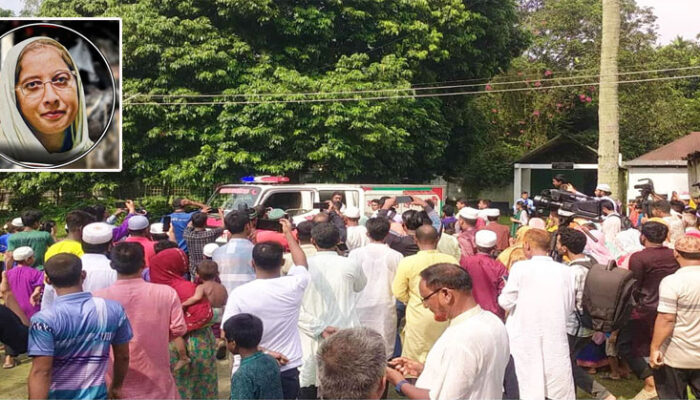 চিরনিদ্রায় শায়িত হলেন শিক্ষক মাহেরীন চৌধুরী
