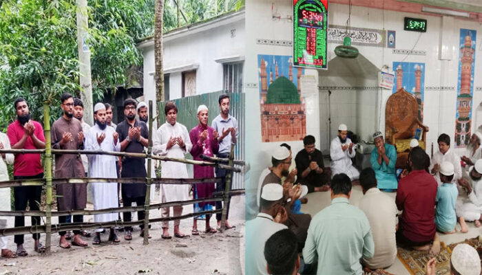 শহীদ সিয়াম সর্দারের কবর জিয়ারত করলেন গণঅধিকার পরিষদ নেতৃবৃন্দ
