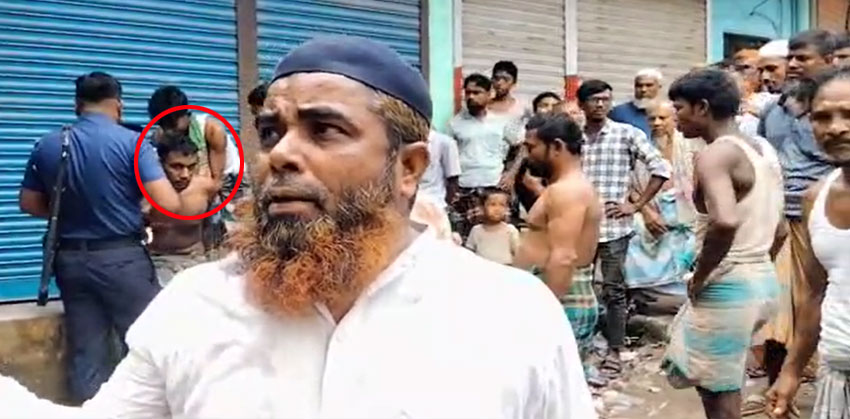 ফরিদগঞ্জে নেশাগ্রস্ত ছেলেকে পুলিশে দিলেন বাবা