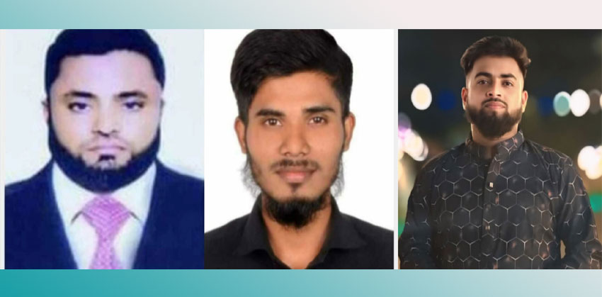 বাতিঘর মানবকল্যাণ সংস্থার সভাপতি জাহাঙ্গীর, সম্পাদক হোসেন ও সাংগঠনিক নিরব
