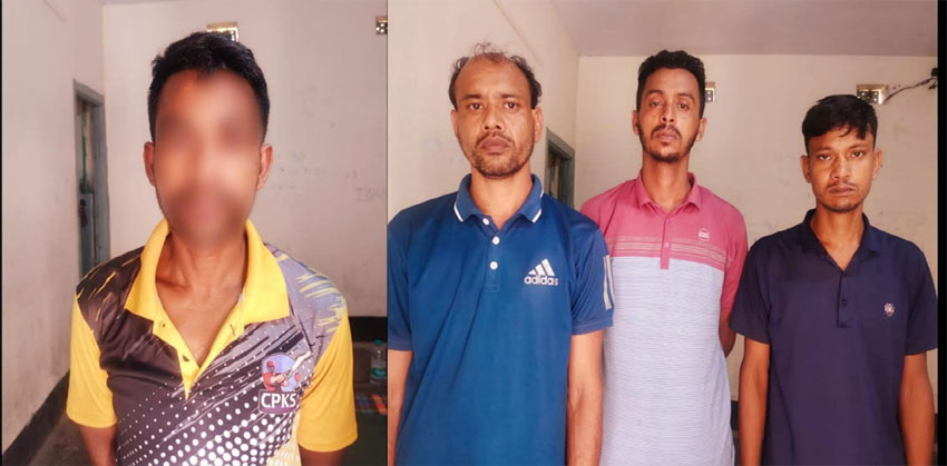 শাহরাস্তিতে পৃথক অভিযানে ইয়াবা ও গাঁজাসহ ৪ মাদক ব্যবসায়ী আটক