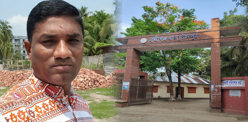 হাজীগঞ্জে সম্পত্তিগত বিরোধে যুবলীগ নেতা মিলনকে আটক করেছে পুলিশ