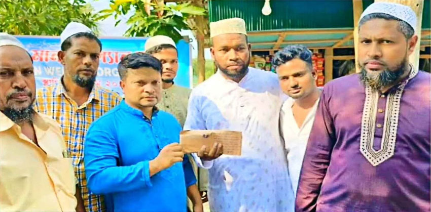 এতিম মেয়ের বিবাহে মানবতার হাত বাড়িয়ে দিল দাদিয়াপাড়া মানব কল্যাণ সংস্থা