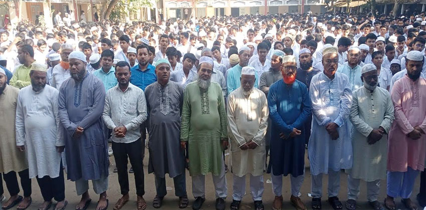 চাঁদপুর আল-আমিন একাডেমির শিক্ষক আবদুল মান্নানের জানাজা সম্পন্ন