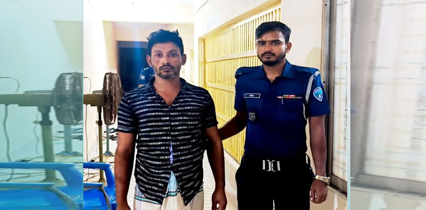 চাঁদপুরে চাঁ দা তোলার অভিযোগে নৌ পুলিশের স্পিডবোট চালক কুদ্দুস আটক