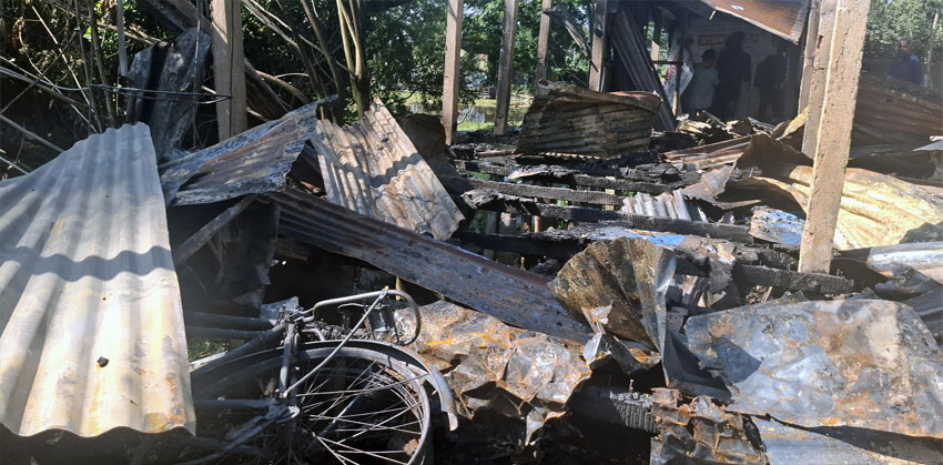 ফরিদগঞ্জে ৭ ব্যবসা প্রতিষ্ঠান পুড়ে ভস্মীভূত